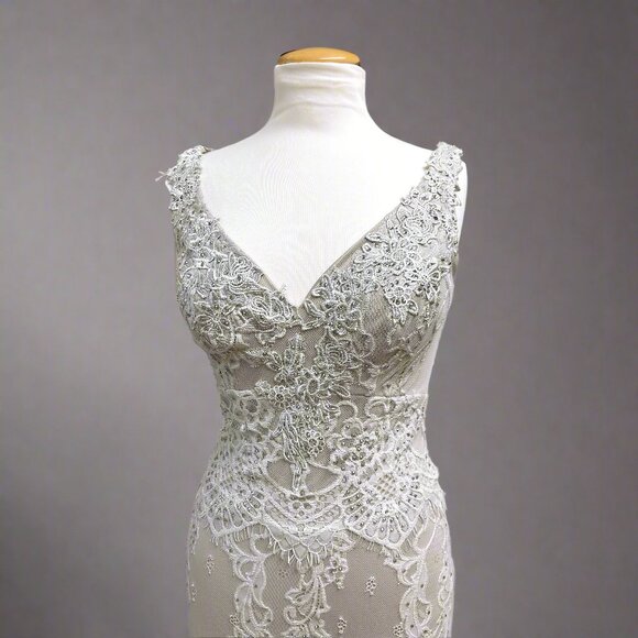 Cameron Blake gray lace dress, size 6, NEW WITH TAGS! - Picture 6 of 6